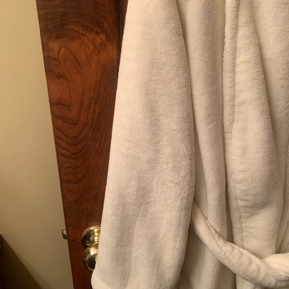 Soft Surroundings, Cream Color Wrap Robe, Belted,… - image 3